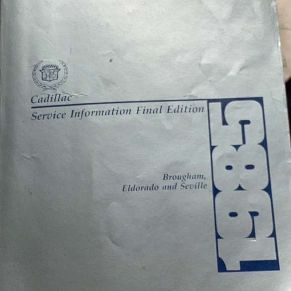 Cadillac 1985 Service INFORMATION  EPHEMERA MANUAL
FINAL  Edition  VNVC Engines - Picture 11 of 16